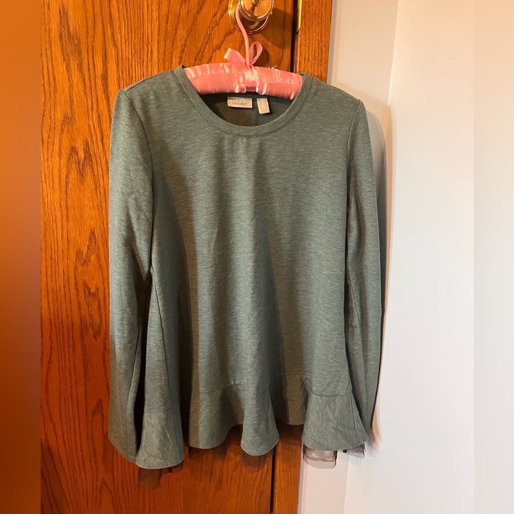 LOGO Lounge Sweatshirt with Fringe! Size - Small